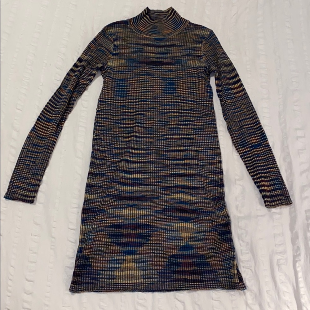 Turtleneck sweater dress